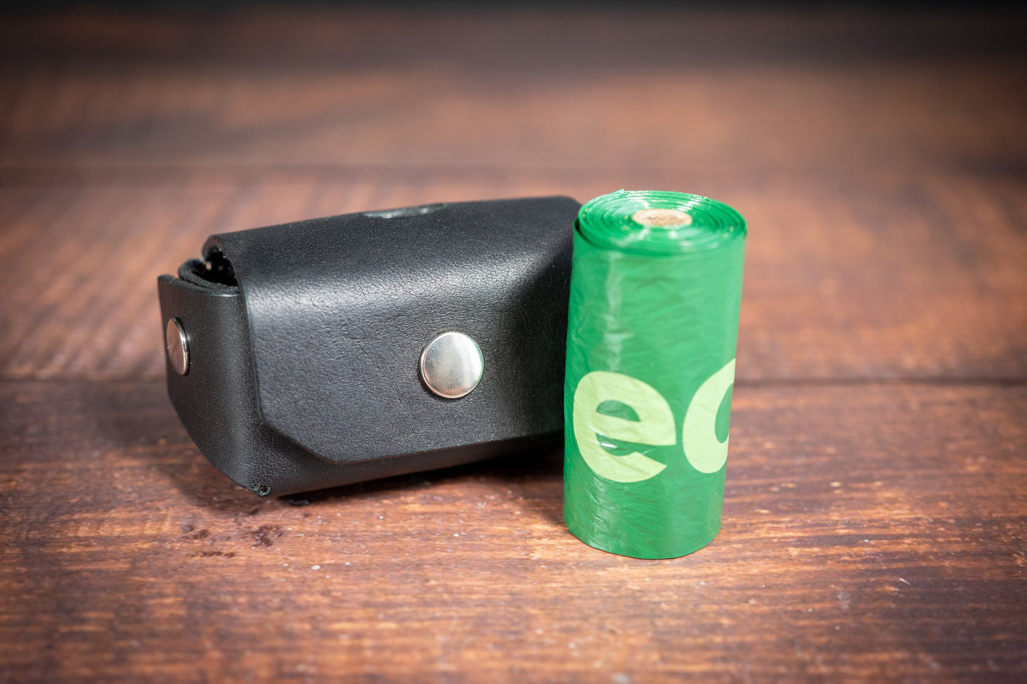 Premium Leather Dog Poop Bag Holder Made from Wickett & Craig Leather