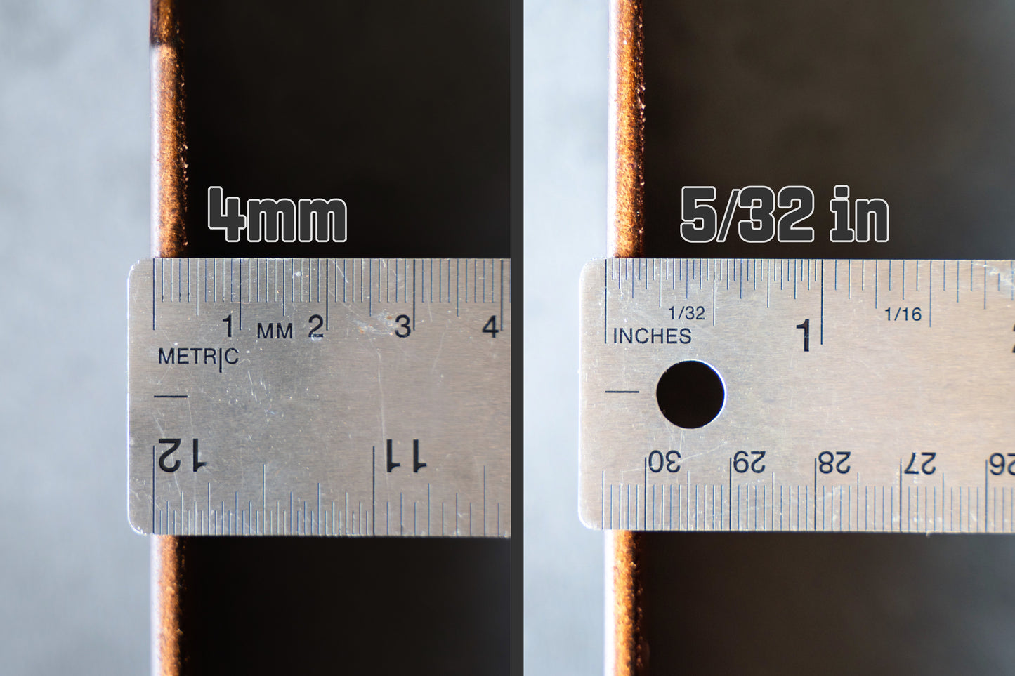 The Timeless Belt is much thicker than your average belt with 4mm (5/32in) of thickness.