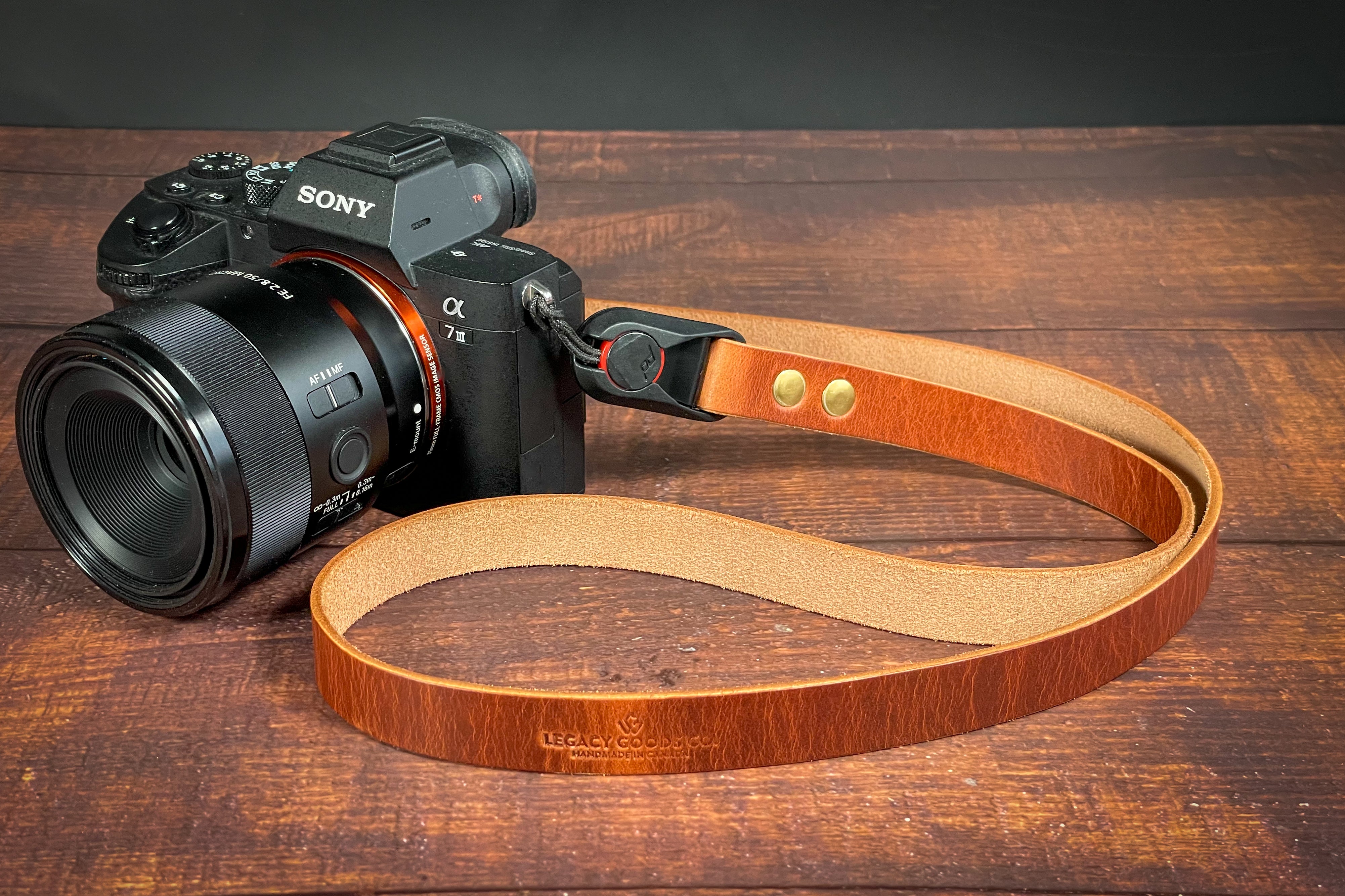 Horween Leather Camera Strap - Made With store Peak Design Anchor Links