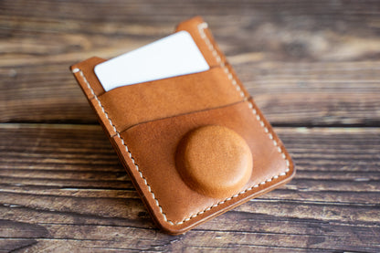 Portefeuille minimaliste M1 avec espace pour Apple AirTag dans la poche avant