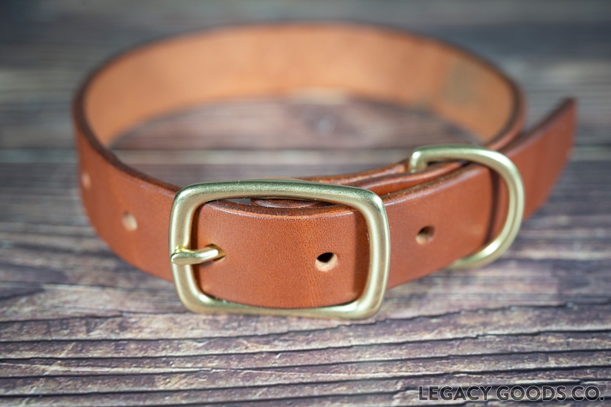 Dog Collar 1 inch Chestnut